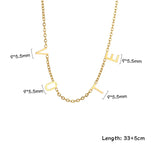 Personalized Stainless Steel Name Necklace for Women Choker Lady Gift