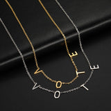 Personalized Stainless Steel Name Necklace for Women Choker Lady Gift