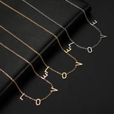 Personalized Stainless Steel Name Necklace for Women Choker Lady Gift