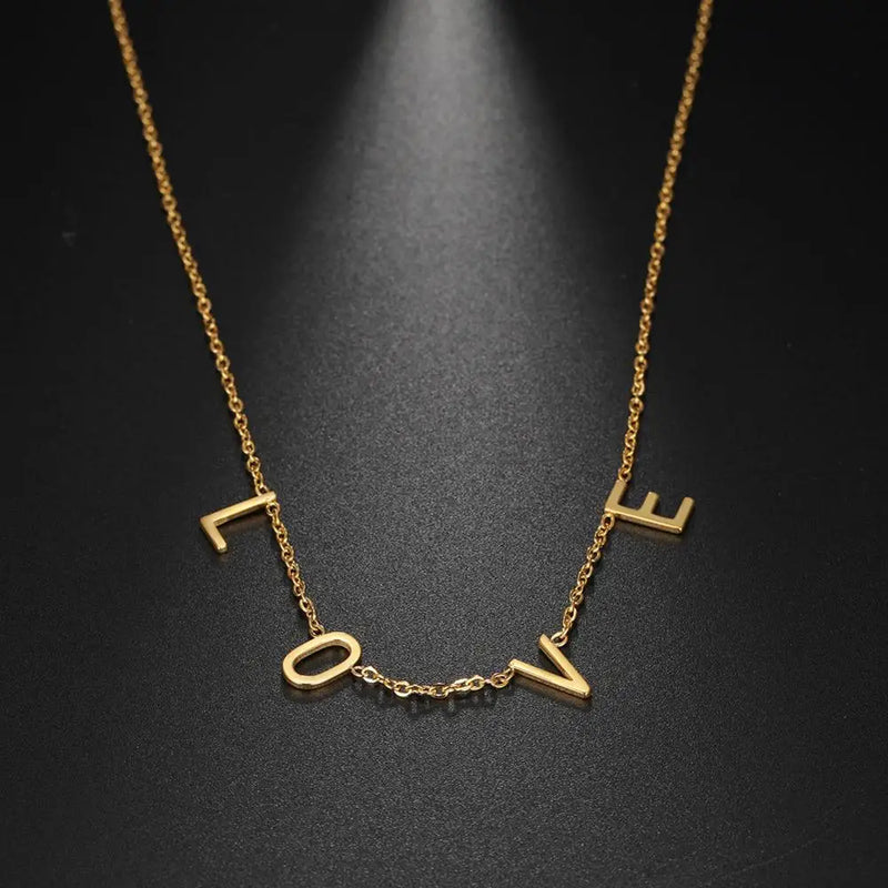 Personalized Stainless Steel Name Necklace for Women Choker Lady Gift