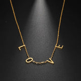 Personalized Stainless Steel Name Necklace for Women Choker Lady Gift