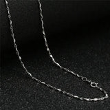 925 Silver Necklace 1MM Sycee Chain for Women Men