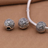 925 Silver Crystal Clip Charm Beads for Bracelet DIY Jewelry