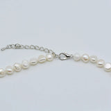 Baroque Pearl Necklace Large Grain Pendant Short Chain