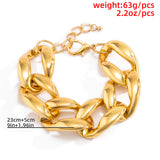Chunky Chain Anklet with Lock Charm