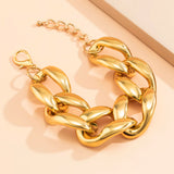 Chunky Chain Anklet with Lock Charm