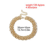 Big Chunky Chain Choker Necklace For Women Collar Punk Men Steampunk