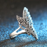 CZ Zircon Butterfly Ring Bohemia Style Vintage Animal Jewelry