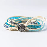 Bohemia Wrap Bracelet Natural Stone 5 Layers Leather Cuff Bracelet