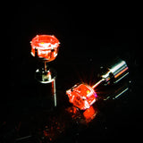 LED Light Bling Studs Earrings Christmas Gift Halloween Party Night Jewelry