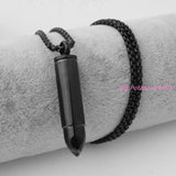 Unique Bullet Necklace Pendant Stainless Steel Men Jewelry