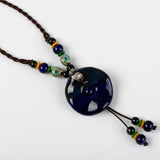 Ceramic Pendant Necklace Vintage Jewelry DIY Necklaces For Women