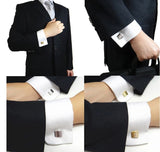 Brass Music Note Cuff Links & Shirt Studs Set
