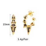 CZ Hoop Earrings Plated Piercing Ear Cuff Jewelry
