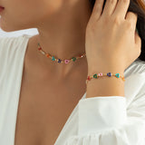 Colorful Dripping Oil Choker Necklace for Women