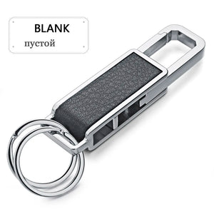 Stylish Leather Metal Waist Buckle Bottle Opener Tool Keychains Ring Holder