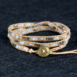 Cotton Thread Braid Wrap Bracelets Friendship Oath of Love Crystal Jewelry