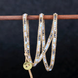 Cotton Thread Braid Wrap Bracelets Friendship Oath of Love Crystal Jewelry