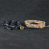 Cotton Thread Braid Wrap Bracelets Friendship Oath of Love Crystal Jewelry