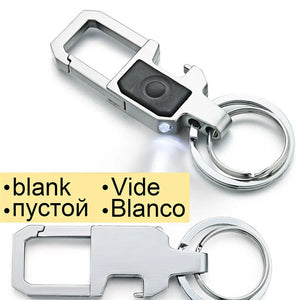 Engraved Lettering Keychain LED Beer Opener Men Car DK378