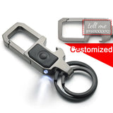 Engraved Lettering Keychain LED Beer Opener Men Car DK378