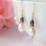 Freshwater Pearl Long Earrings Fine Jewelry Lady Gift