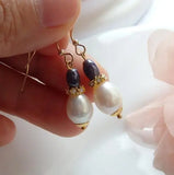 Freshwater Pearl Long Earrings Fine Jewelry Lady Gift