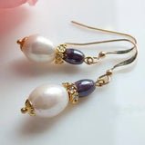 Freshwater Pearl Long Earrings Fine Jewelry Lady Gift