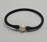 Real Pearl Bracelet Freshwater Pearls Leather Bracelet 11-12mm