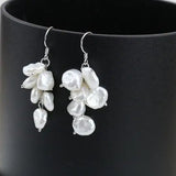 11mm Baroque Pearl Earrings Sterling Silver Bridesmaid Gift