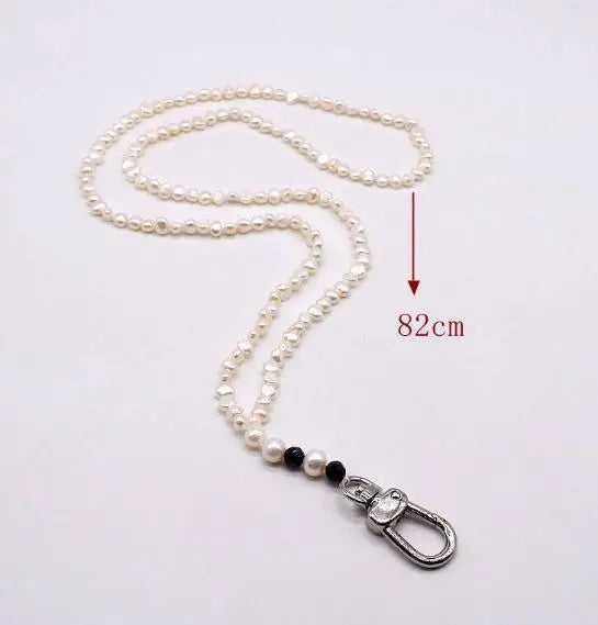 Baroque Pearl Fine Jewelry Freshwater Pearl Work Card Chain