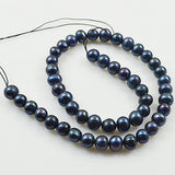 8-9mm AA Round Freshwater Pearl Beads for Jewelry Making