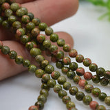 AA Jade Loose Beads 6mm Green Gemstone Jewelry Making DIY