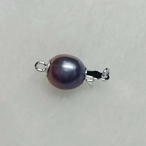 S925 Sterling Silver Clasp Rice Real Pearls DIY Jewelry Making