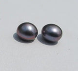 Peacock Pearl Earrings 8mm Freshwater Pearl Silver Stud Bridesmaid Gift