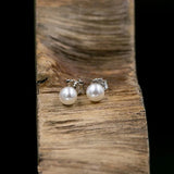 5.5mm Freshwater Pearl Silver Stud Earrings