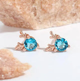 Elegant AA Pearl Earrings, Crystal Silver Studs, Wedding Birthday Party Jewelry