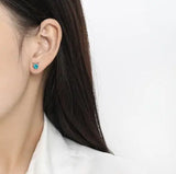 Elegant AA Pearl Earrings, Crystal Silver Studs, Wedding Birthday Party Jewelry