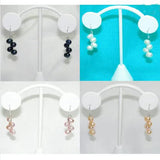 Baroque Freshwater Pearl Silver Dangle Earrings - Wedding Lady Gift