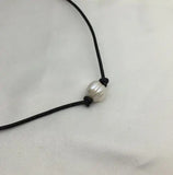 AA Pearl Leather Necklace, 11mm Freshwater, Bridal Birthday Gift