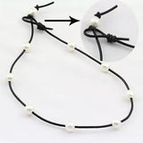AA Freshwater Pearl Necklace, Leather Choker, Handmade Jewelry