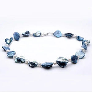 Irregular Shell AA Pearl Necklace,6-7mm Freshwater Choker