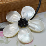 AA Real Pearl Shell Flower Necklace South Sea Shell Crystal Fine Jewelry