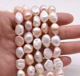 8-9mm Multicolor Rice Baroque Freshwater Pearl Loose Beads