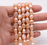 8-9mm Pink Baroque Freshwater Pearl Beads, High Quality Pearl for DIY Jewelry