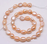 8-9mm Pink Baroque Freshwater Pearl Beads, High Quality Pearl for DIY Jewelry