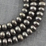 Freshwater Pearls Button Potato Pearl Loose Beads 5-6mm Full Strand DIY Jewelry