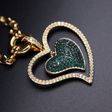 Big Heart Shaped Pendant Necklace Chain Punk Choker Necklaces