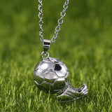 Minimalist Football Shaped Pendant Necklace 925 Sterling Silver
