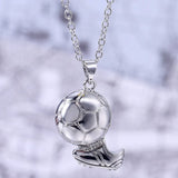 Minimalist Football Shaped Pendant Necklace 925 Sterling Silver